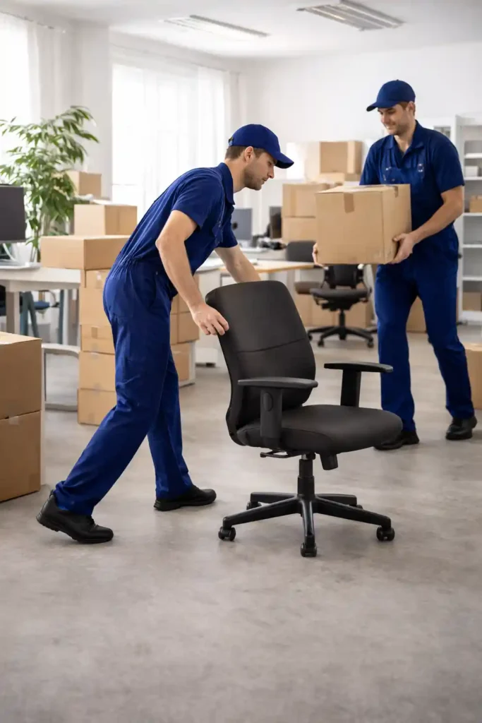 نقل أثاث المكاتب والشركات بأسلوب منظم وآمن